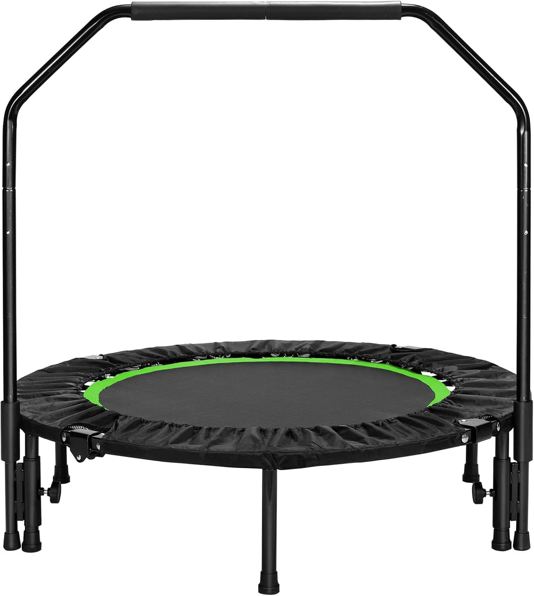 LIFERUN Indoor-Trampolin Ø101cm,Faltbares Fitness-Trampolin,Trampolin für Jumping Fitness,Tragfähigk