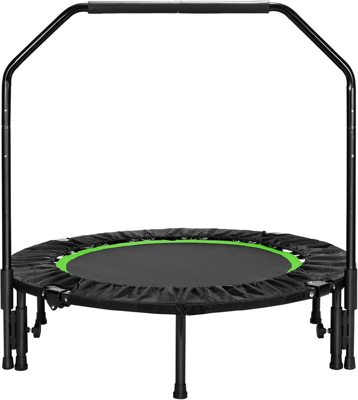LIFERUN Indoor-Trampolin Ø101cm,Faltbares Fitness-Trampolin,Trampolin für Jumping Fitness,Tragfähigk