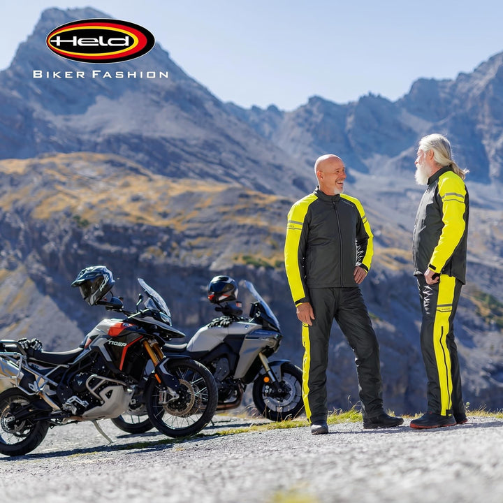 Held Rainstretch Top - Motorrad Regenjacke Herren mit Stretchmaterial - Wasserdicht - Kapuze - Scotc