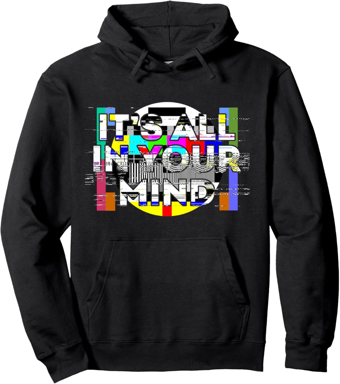 Es ist alles in Ihrem Mind Vaporwave TV Test Card Pullover Hoodie