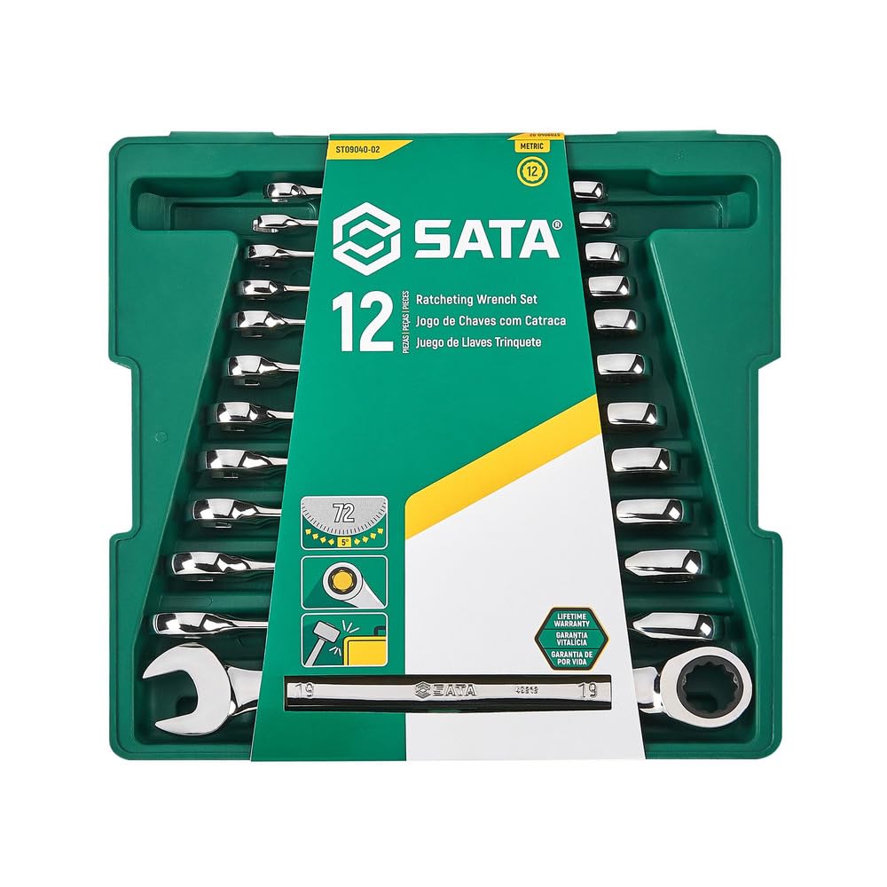 SATA 12-Piece Ratcheting Wrench Set - ST09040-02