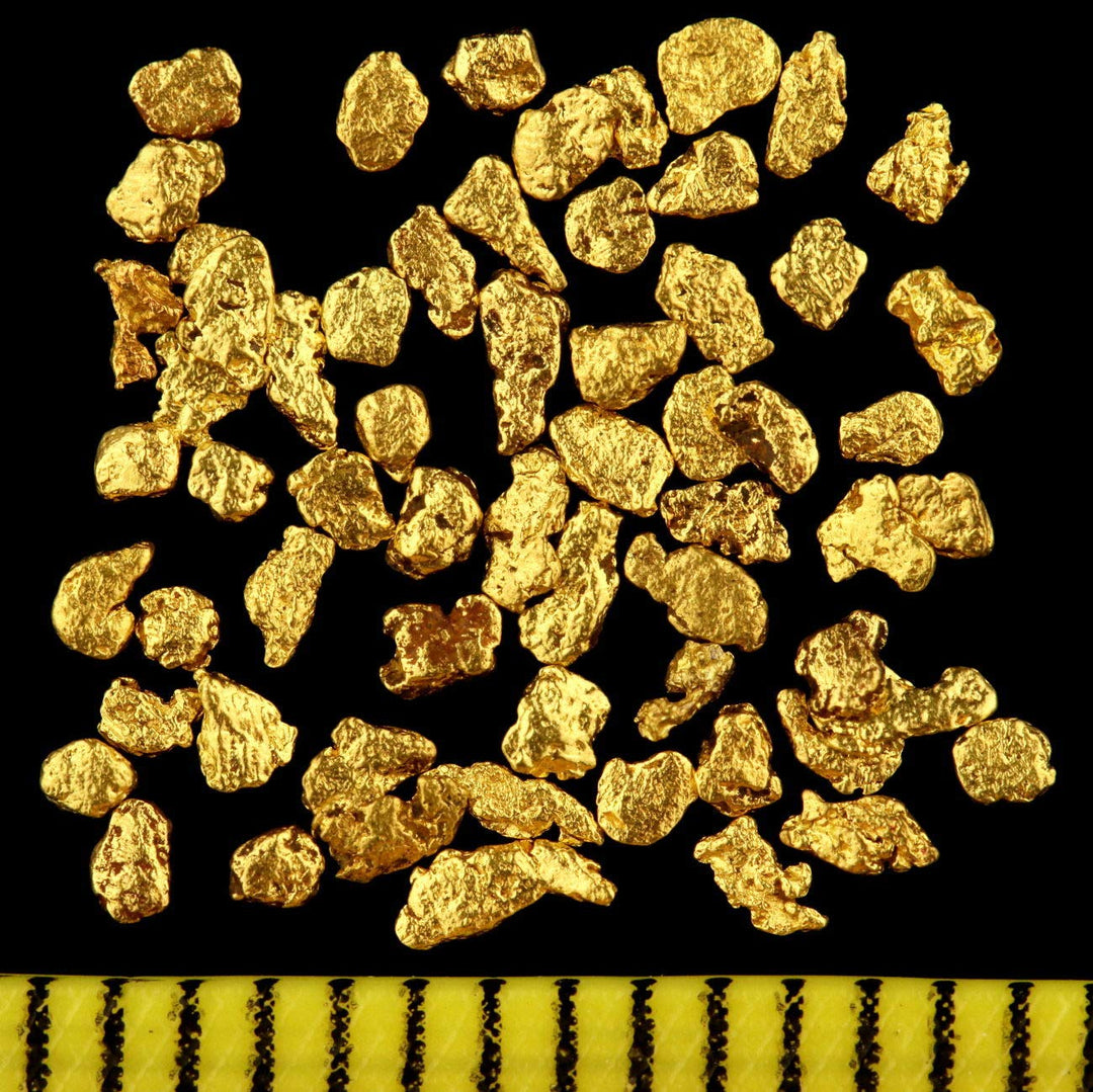 3 Gramm echte Goldnuggets aus Alaska mit 1-2 mm und Echtheitszertifikat sowie sichere Wertanlage. Ex