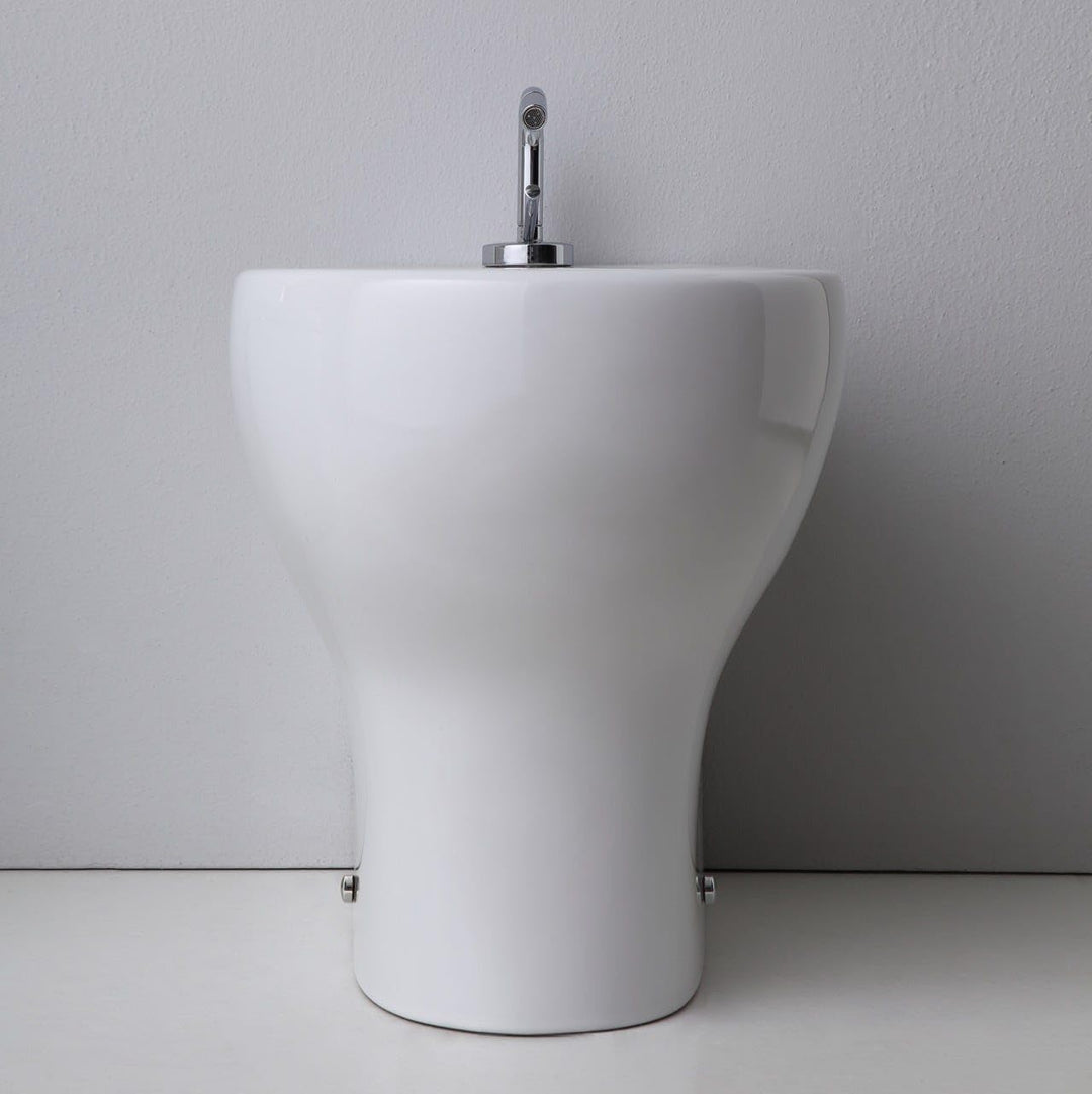 Kiamami Valentina - Standbidet aus weisser Sanitärkeramik | Soave Stand-Bidet, Stand-Bidet