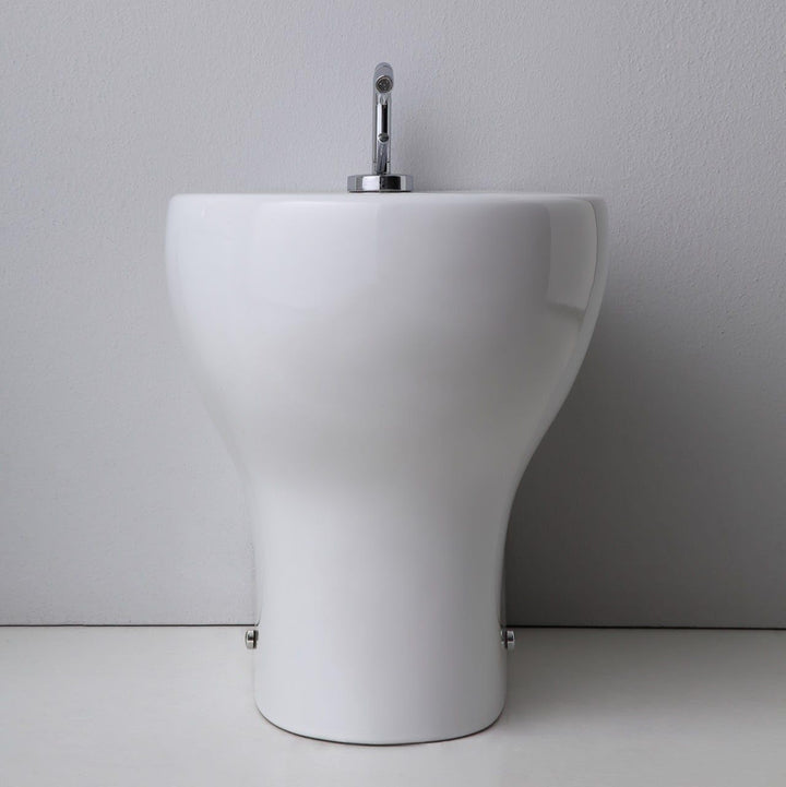 Kiamami Valentina - Standbidet aus weisser Sanitärkeramik | Soave Stand-Bidet, Stand-Bidet