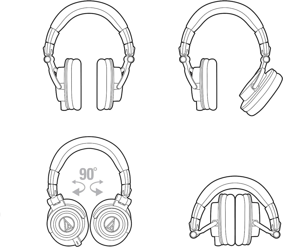 Audio-Technica M50xGM Professioneller Monitorkopfhörer Limited-Edition Gunmetal Gunmetal Kabelgebund