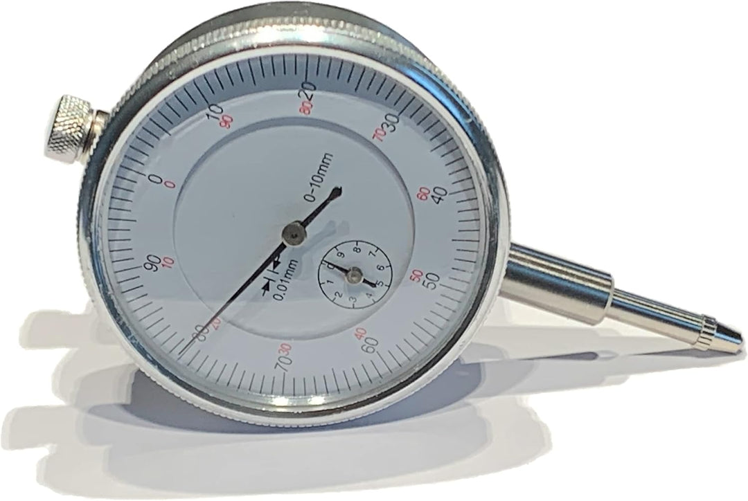 Messuhr 0-10mm 0,01 Auflösung flat back plasticbox