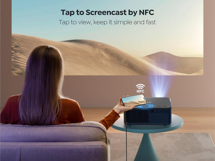 Beamer 4K Heimkino mit Sound by JBL, Dolby Audio, Android TV 12.0, NFC Screencast, Autofokus, Auto T