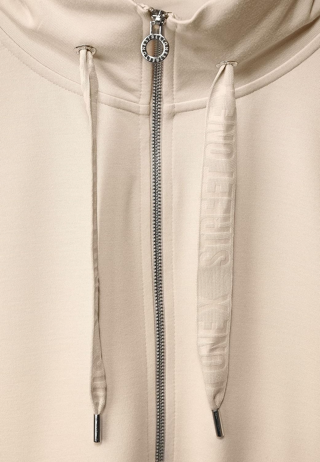 Street One Damen Sweatjacke mit Stehkragen