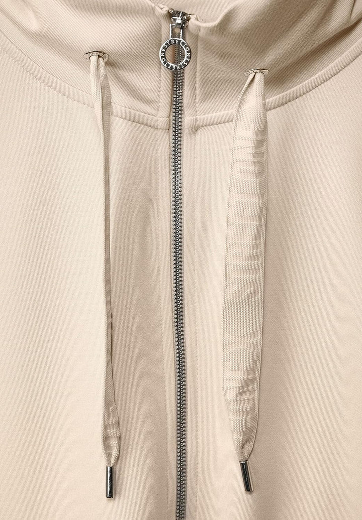 Street One Damen Sweatjacke mit Stehkragen