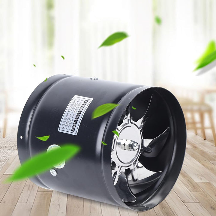 150mm 500m³/h Axial Rohrventilator Metall Gebläse Kanal Lüfter Abluft Zuluft, in Küchen, Wohnzimmern