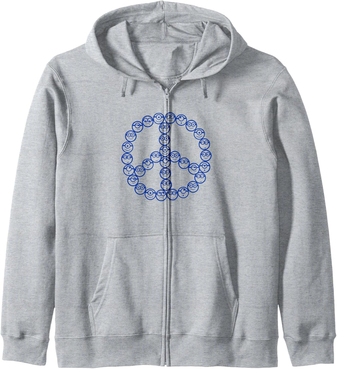 Minions Smiling Faces Peace Sign Collage Kapuzenjacke