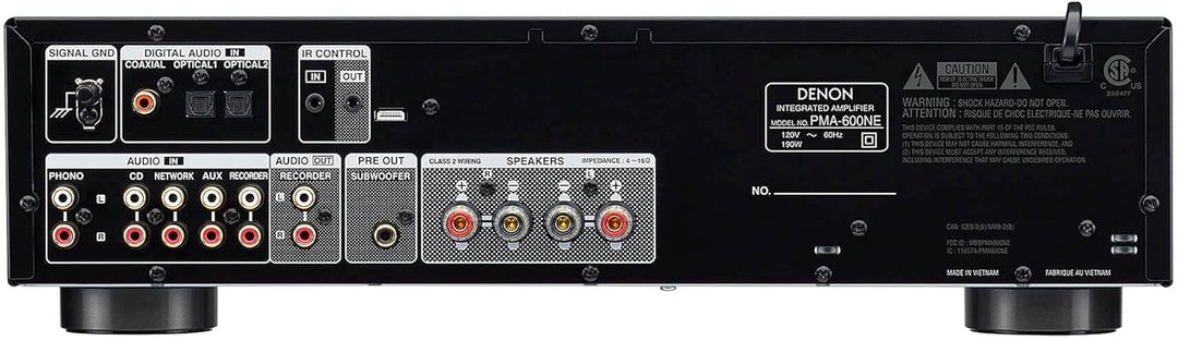 Denon PMA-600NE Vollverstärker mit 70W pro Kanal, Bluetooth, Digitale Eingänge, Integrierter Phono-V