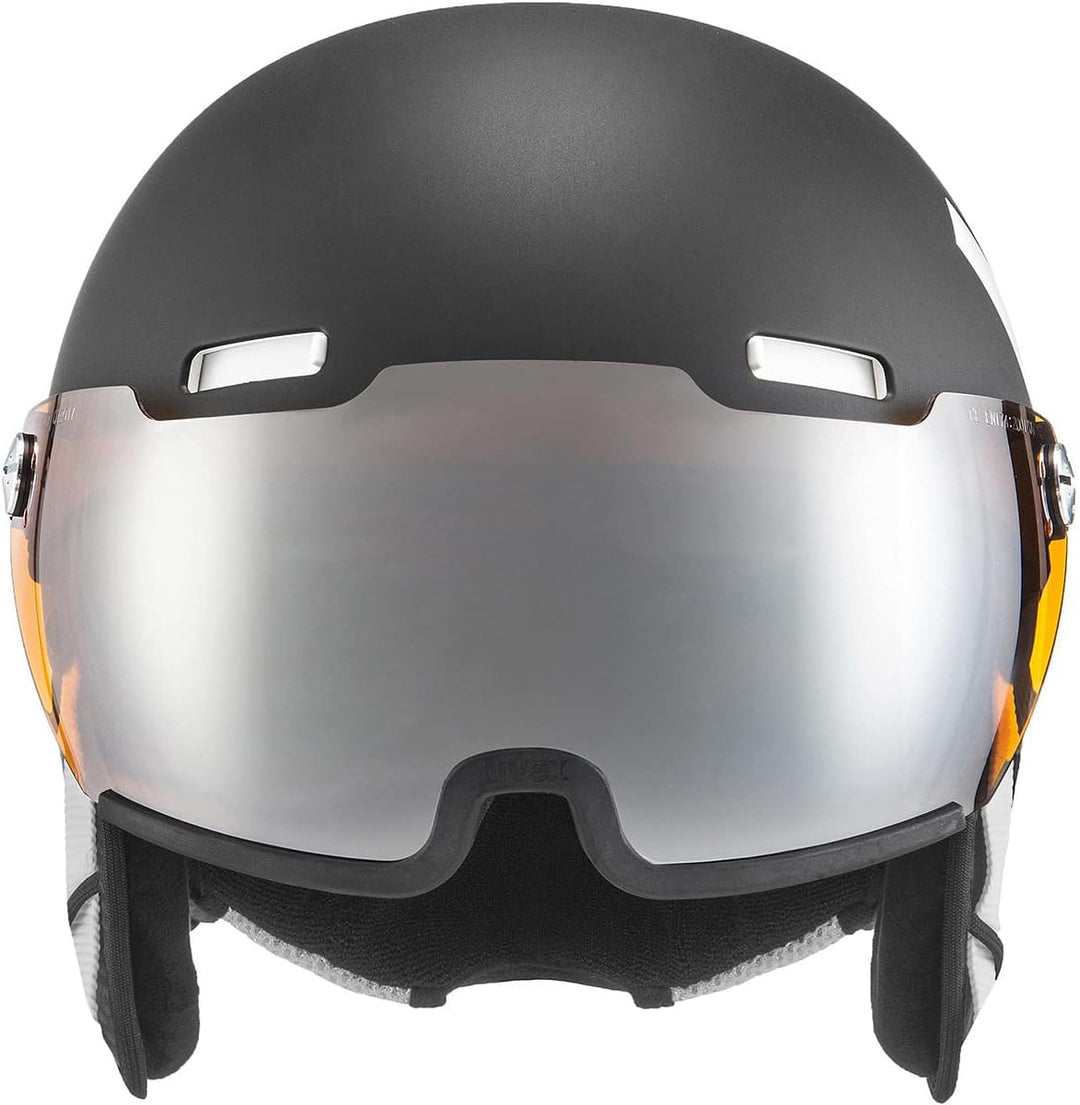 uvex hlmt 500 visor - Skihelm für Damen und Herren - mit Visier - individuelle Grössenanpassung - bl