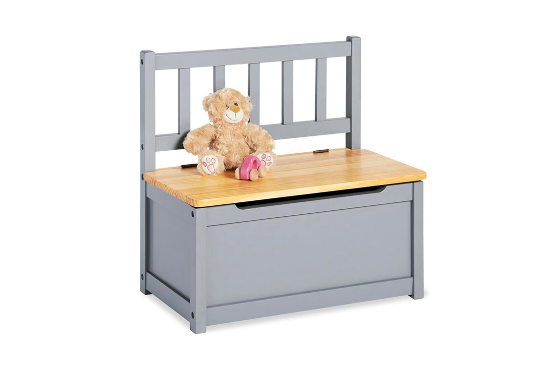 Pinolino Kindertruhenbank Fenna, vollmassives Kiefernholz, mit Klappendämpfer, Sitzhöhe 29 cm, für K
