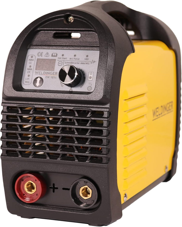 WELDINGER MMA-Elektroden-Schweissinverter EW 181c eco auch Lift WIG Hot Start Arc Force regelbar 5 J