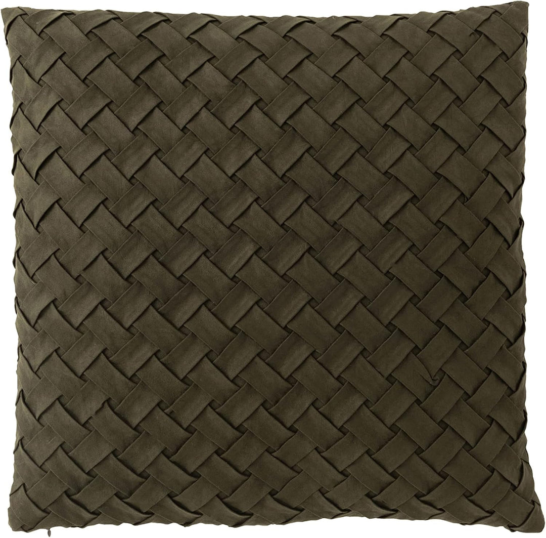 J-Line Sofakissen Gewoben, Dekokissen in grün, Elegantes und luxuriöses Zierkissen, perfekt als Deko