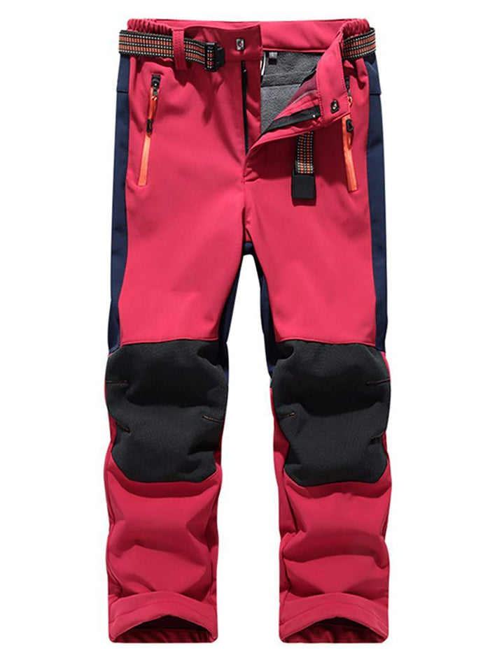 Echinodon Kinder Softshellhose mit Fleecefütterung Hose Wasserabweisend Winddicht Atmungsaktiv Warm
