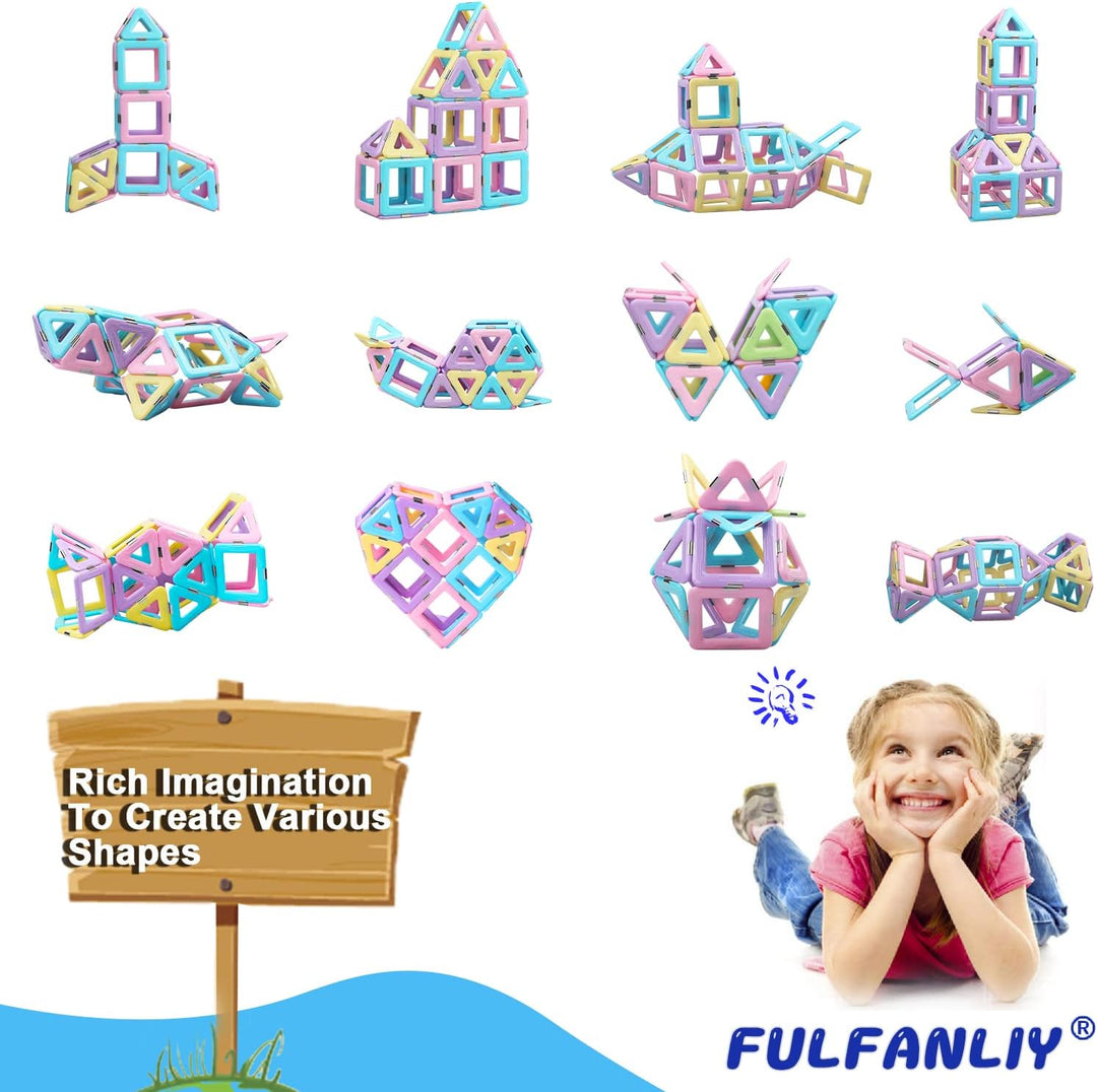 Magnetische Bausteine 38 Teile Magnete Magnet Spielzeug Kinder Magnetspielzeug Magnetbausteine Set M