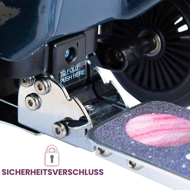 FLYTE Roller-Koffer, Faltbarer Kinderkoffer - Hartschale, Ride On mit Rädern, 2-in-1, 18 Zoll, 25 Li