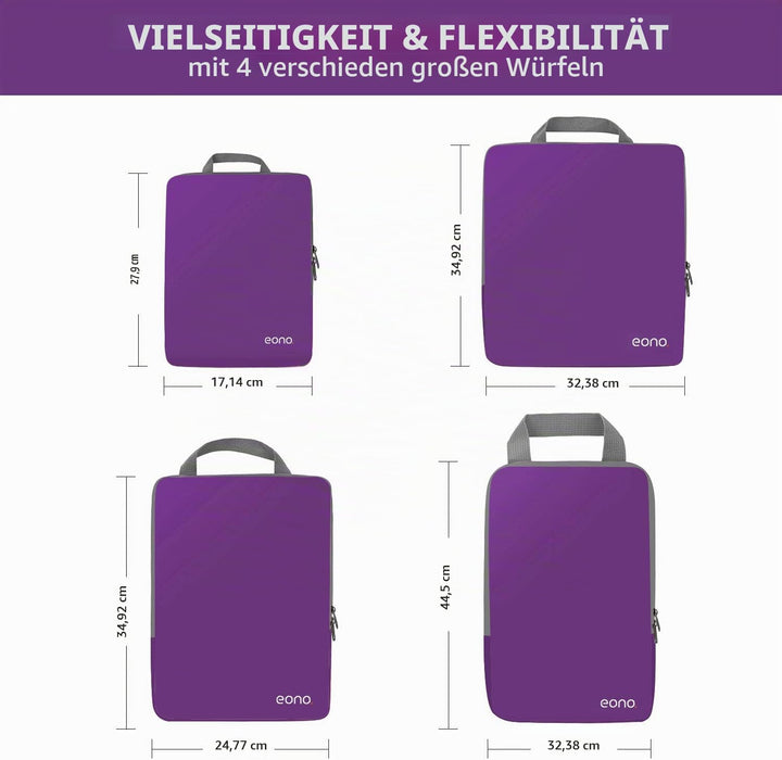 Eono Komprimierbaren Packwürfeln zur Organisation Ihres Reisegepäcks, Compression Packing Cube, Pack