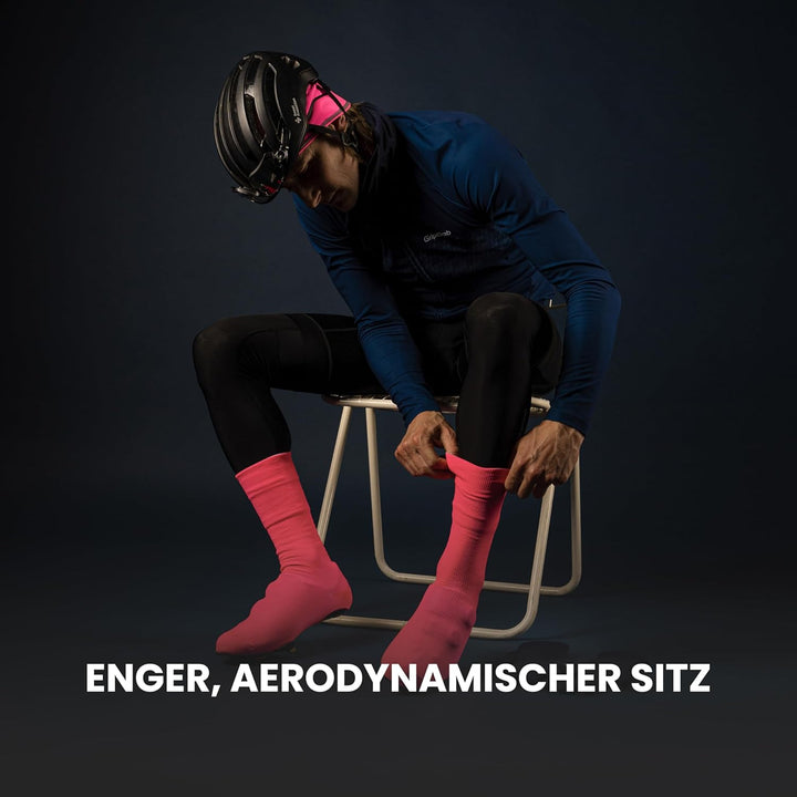 GripGrab Flandrien wasserdichte Gestrickte Rennrad Regenschutz Überschuhe Knitted Aero Radsport Über