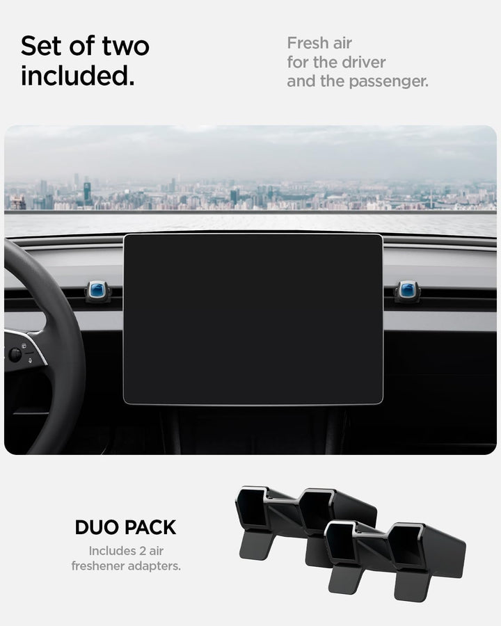 Spigen Tesla Model Y 2026 Juniper Model 3 2026 Highland Lufterfrischer Adapter【2 Stück】Lüftungsschli
