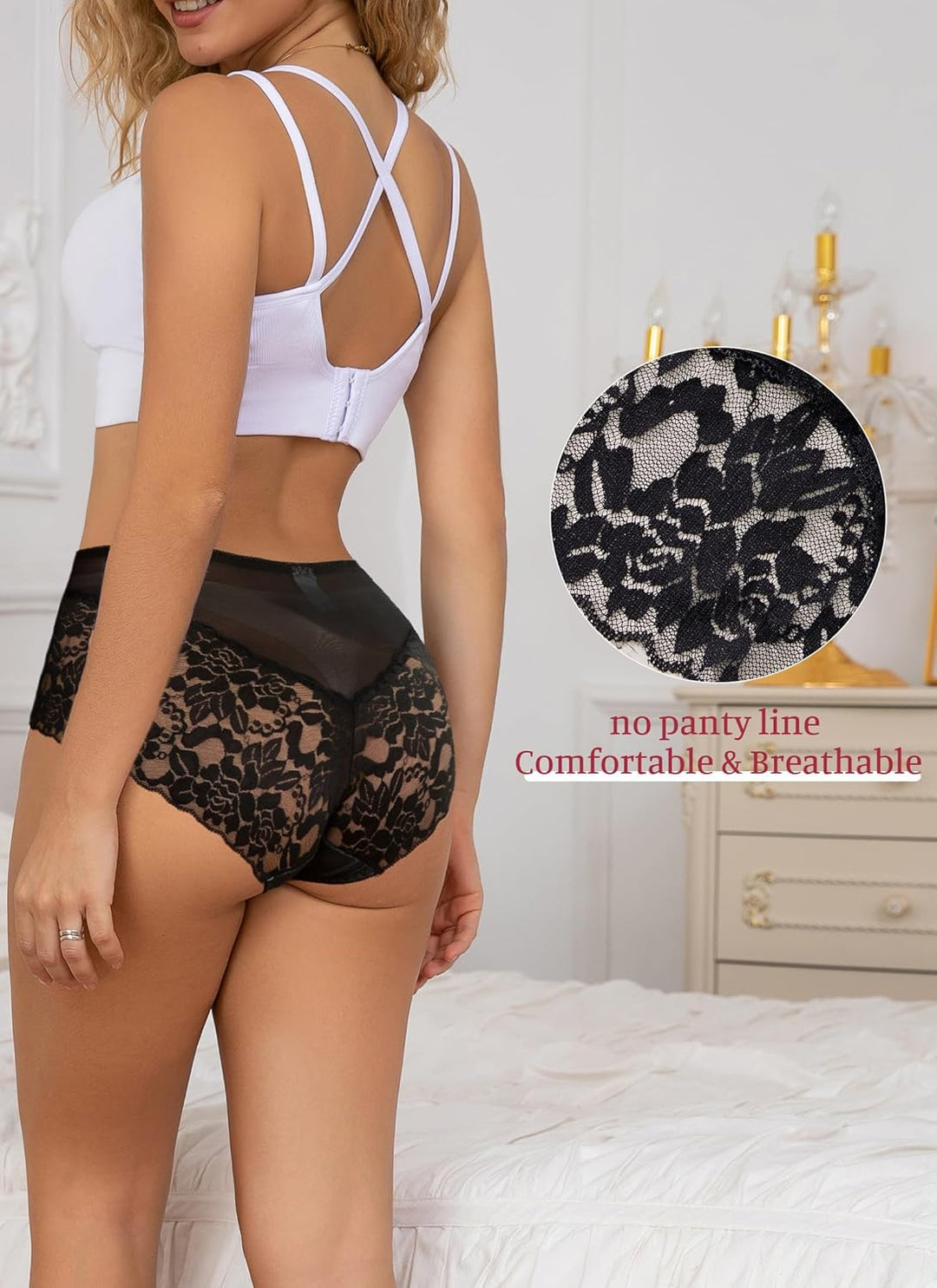 Unterhosen Damen Spitze Damen Slips Mehrpack Schlüpfer Damen Slips Unterhosen Damen Taillenslips Gro