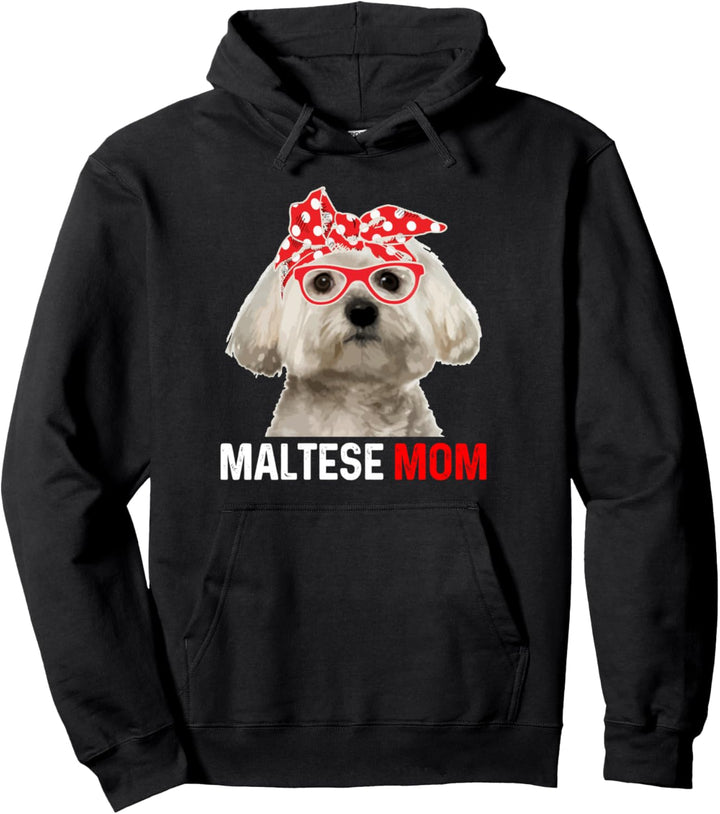 Malteser, lustiger Malteser-Hund im Vintage-Stil Pullover Hoodie