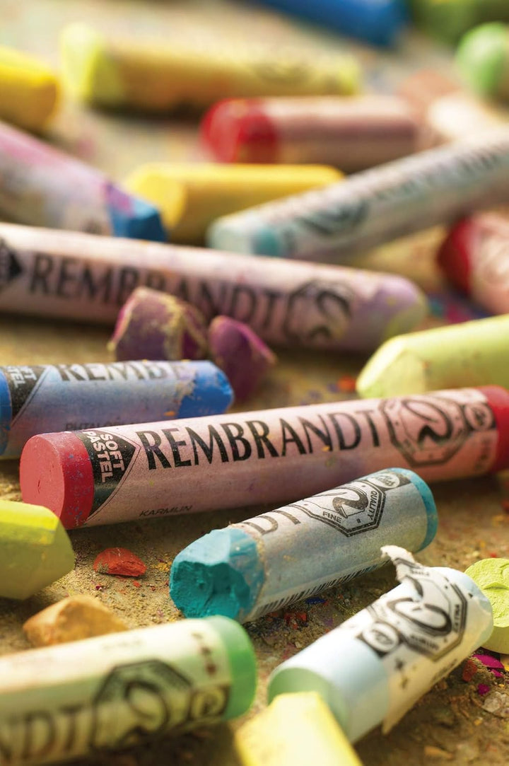 Tar Lenth Japan Rembrandt Weiche Pastellkreiden - Box mit 60 halben Kreiden