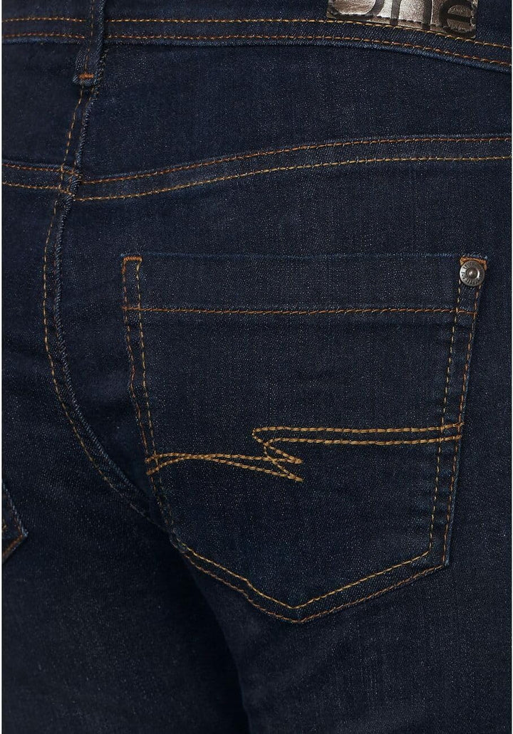 STREET ONE Damen Jeanshose Casual A376540 26W / 30L Dark Indigo Used Wash, 26W / 30L Dark Indigo Use