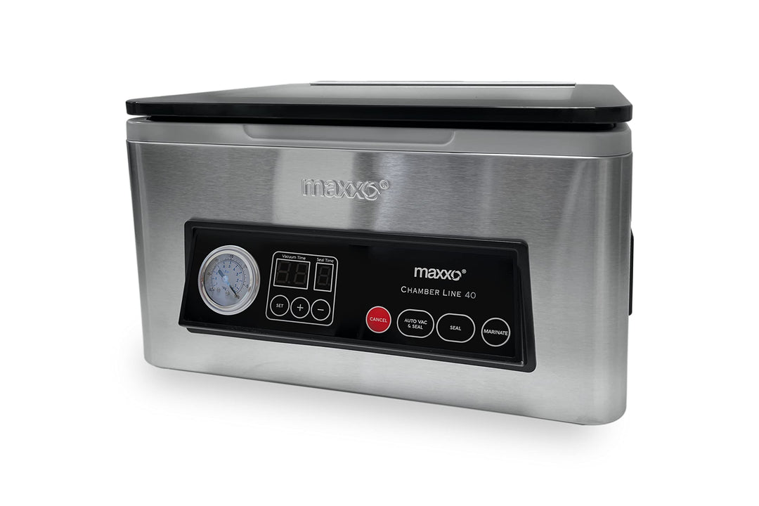 Maxxo VM ChamberLine 40 Kammervakuumierer 4 l Profi Vakuumierer für Flüssigkeiten 72 litre/min + 30