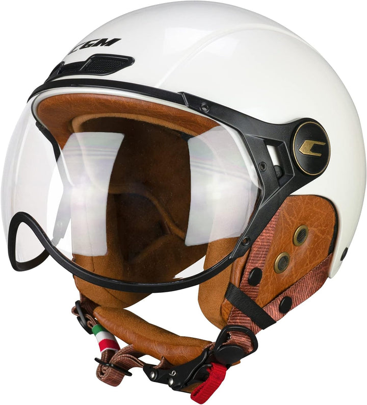 CGM Unisex – Erwachsene EBI skihelm, Perlweiss, XL (60cm)