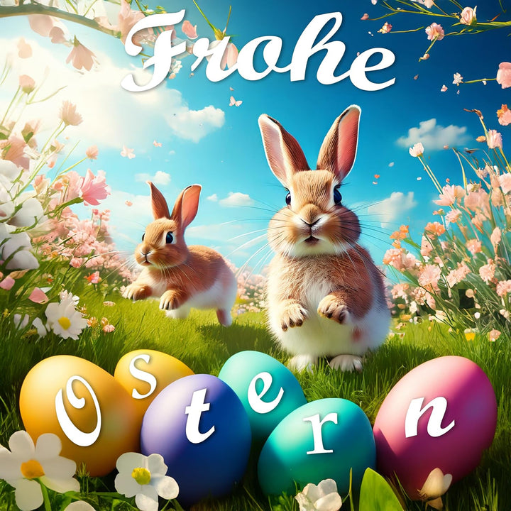 com-four® 24x Ostereier zum Aufhängen - Osterdeko aus Holz in tollen Farben - Deko Ostereier mit sch