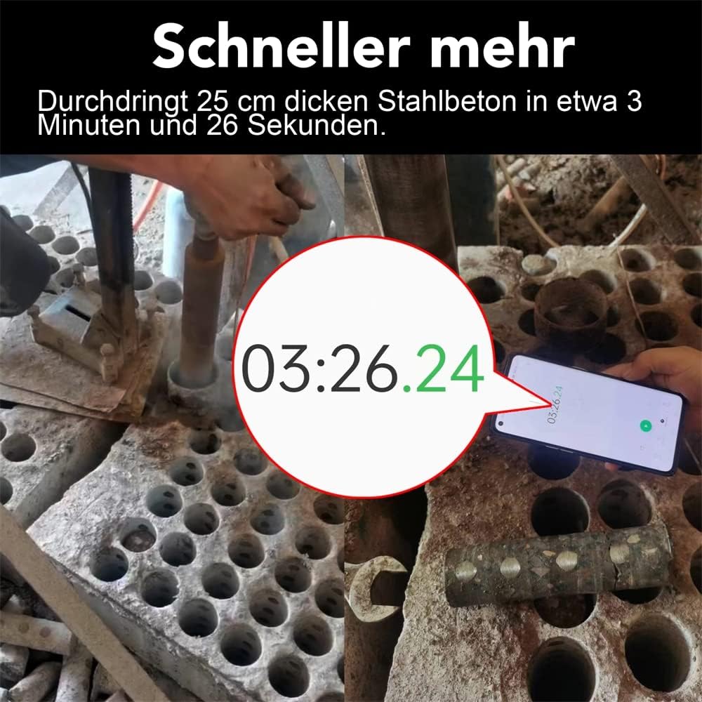 Melko Diamantbohrkrone Kernbohrkrone Kernbohrer- Ø 26 mm Bohrkrone - Nutzlänge 400 mm - Lochbohrer f