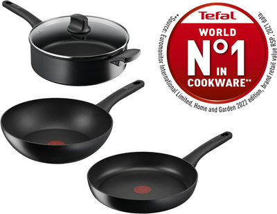 Tefal G28806 Hard Titanium On Bratpfanne 28 cm | Aluminium | unbedenkliche Antihaftversiegelung | Th