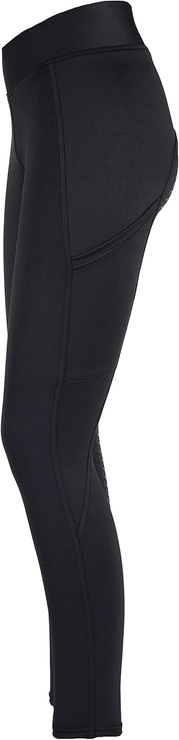 PFIFF 103100 Damen Reitleggings „Selina“ mit Handytasche L Schwarz, L Schwarz