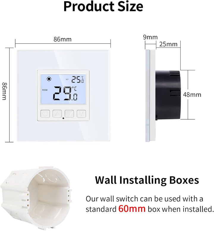 Digital Programmierbar Thermostat Heizung Weiss Bodenheizkammer Konstante Temperaturkammer für elekt
