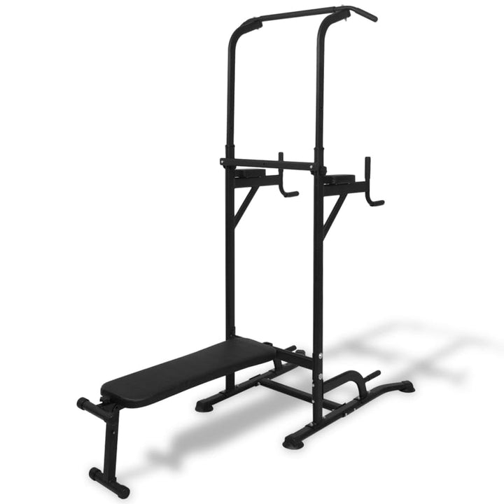 Power Tower mit Sit-Up-Bank verstellbar von bis Multifunktionale Kraftstation mit Klimmzugstange, Be