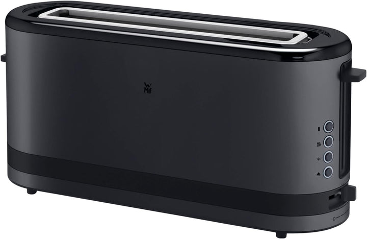 WMF KÜCHENminis Langschlitztoaster, Deep Black Design, 2-Scheiben-Toaster, Kompakt, Für 2 XXL-Toasts