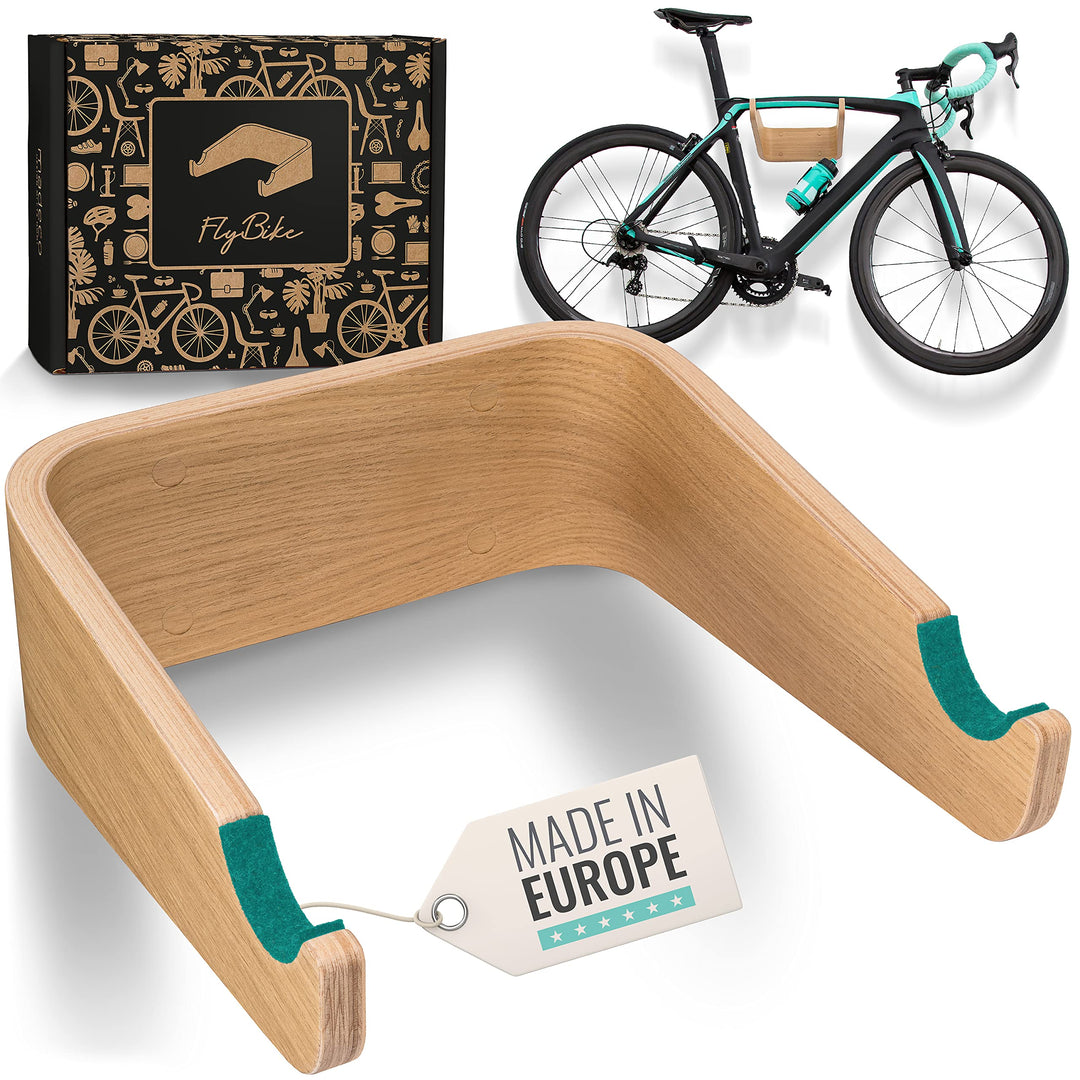 mountainbike aus holz madeco Fahrrad Wandhalterung Holz - FlyBike S Eiche