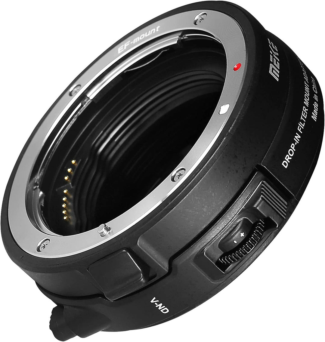 Meike MK-EFTM-C Metal Auto-Focus Mount Lens Adapter with Drop-in Filters Variable ND and UV Filters