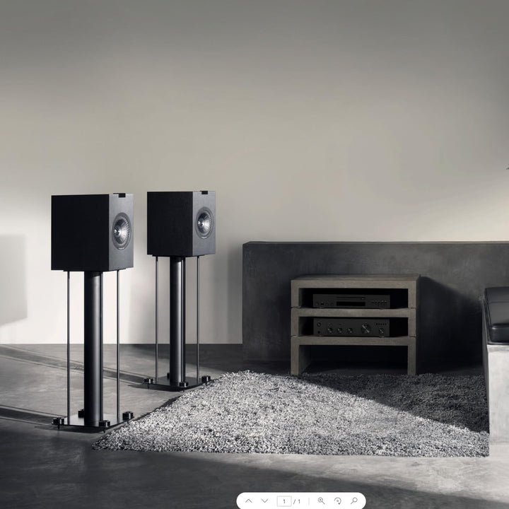 KEF Q350 Schwarz Lautsprecher Paar, HiFi | Heimkino | Regallautsprecher | Boxen | Stereo | High End