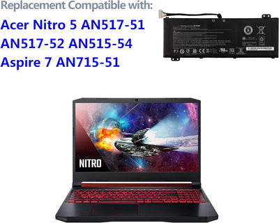 Swark Laptop Akku AP18E8M AP18E7M Kompatibel mit Acer Nitro 5 AN517-51 AN517-52 AN515-54 Aspire 7 AN