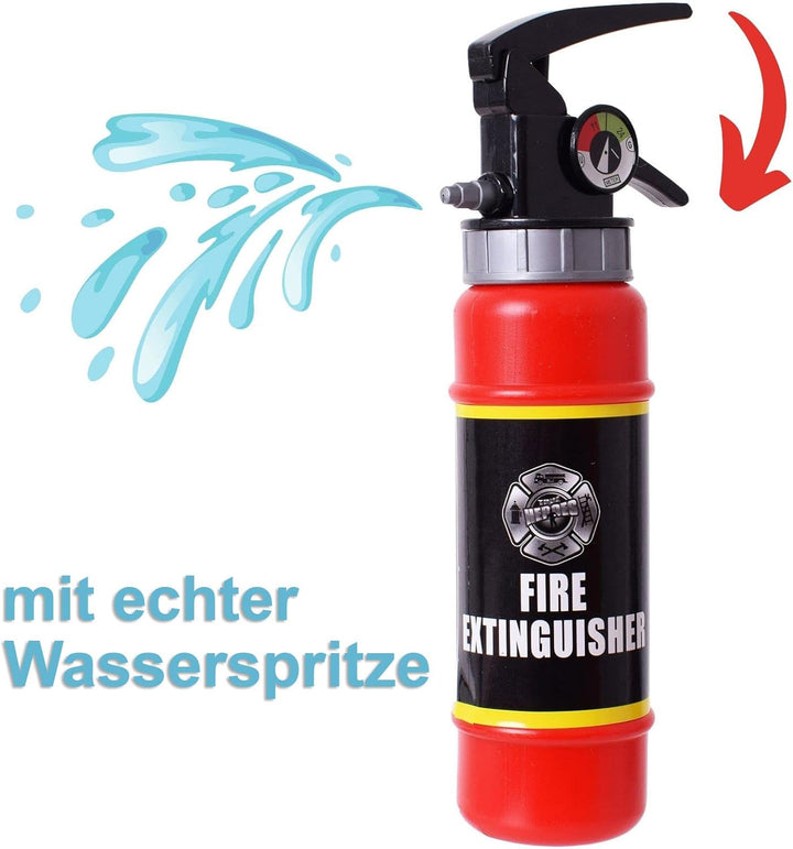 TE-Trend Feuerwehr Kostüm Kinder Spielzeug Jungen Mädchen Karneval Halloween mit Feuerwehrhelm Brech