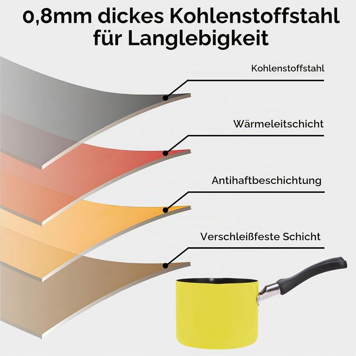 Milchtopf, 550 ml Kochtopf Schmelztopf, Induktion Kochtopf Schmelztopf Schokolade Öl Butter Schmelzt