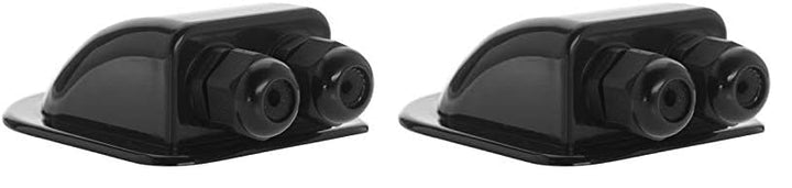 Offgridtec© Dachdurchführung 2-Fach Schwarz für Kabelaussendurchmesser 3-12mm für Wohnmobil Caravan