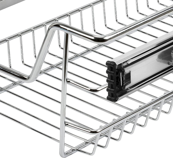 Eulenke Teleskopschublade 2X30cm Schrankauszug, Küchenschublade, Küchenschrank Küchenauszug mit Schi