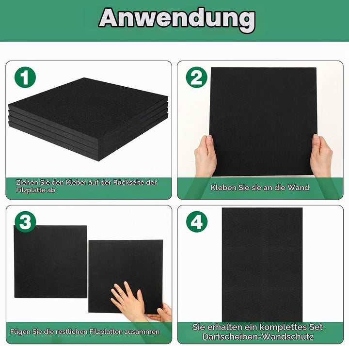 Dartboard Wandschutz Filz Selbstklebende Dartscheiben Umrandung Dartboard Filz Wandfliesen Umrandung