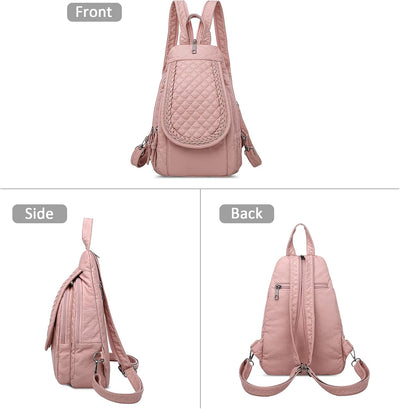 DIRRONA Rucksack Damen Beiläufig Kleine Brusttasche für Damen Multifunktionale Reise Wasserdicht Sch