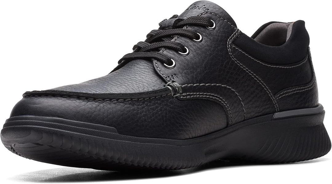 Clarks Herren Donaway Edge Oxford 41.5 EU Black Leather, 41.5 EU Black Leather